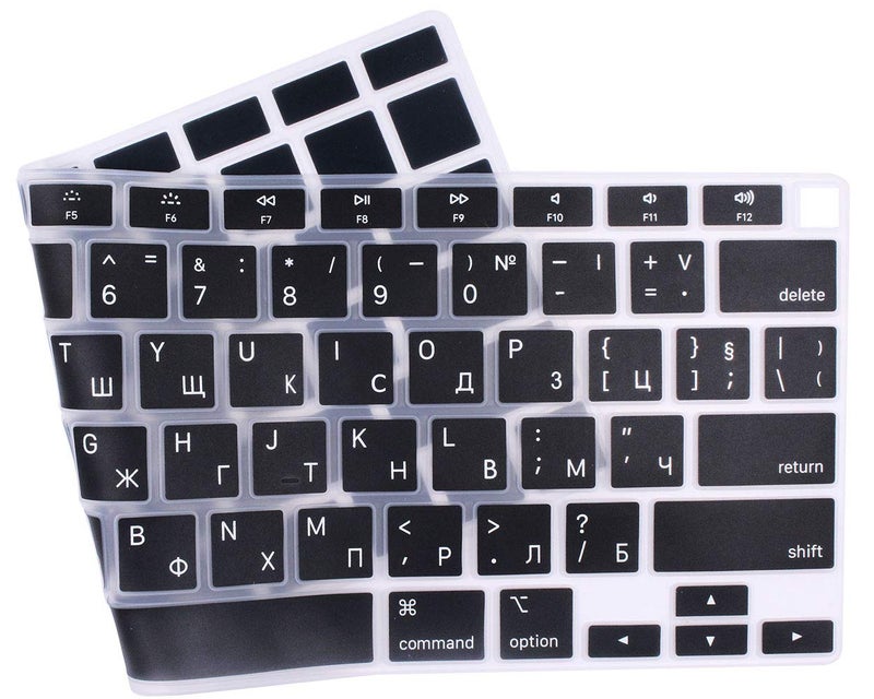 UHamn Russian Language Silicone Keyboard Cover Skin Protector Compatible 2020 Release MacBook Air 13 inch with Touch ID Model A2179 (not fit 2015-2019 Versions MacBook Air 13 A1369 A1466 A1932) - Image 3
